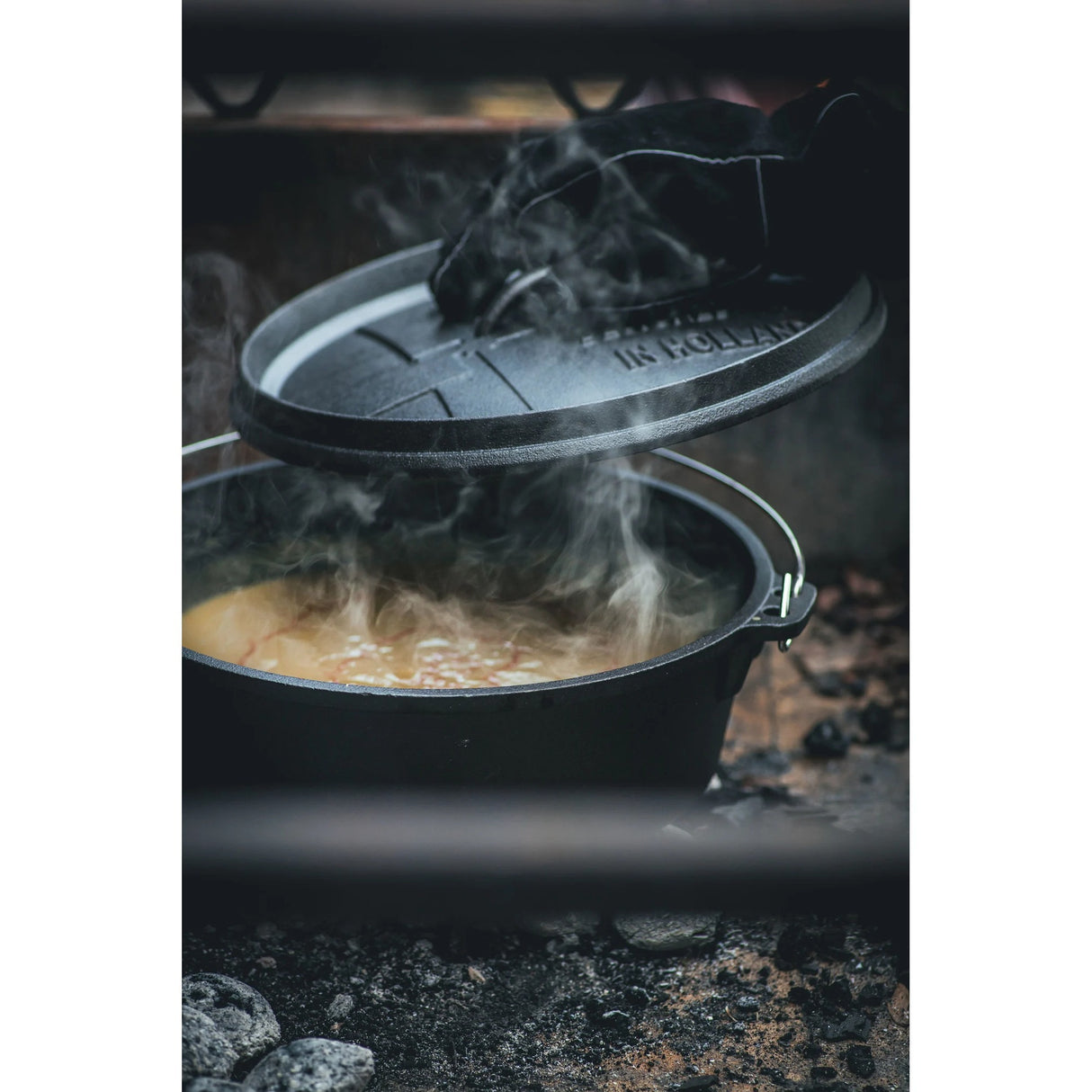 The Windmill Dutch Oven 6 qt sans pieds poêle de cuisson (noir, ø 31,5 cm | 5,9 litres)