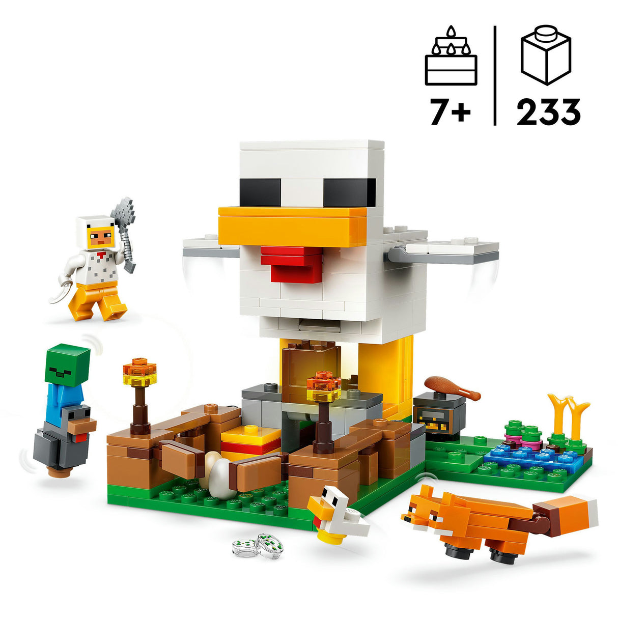 Lego minecraft animaux de la ferme de poulet jouets pour enfants - 21585
