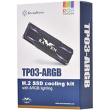 Dissipateur thermique Silverstone TP03-ARGB (noir, adapté au SSD m.2 2280)