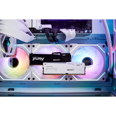 Kingston Fury 16 Go de RAM DDR5-5600 (blanc, KF556C40BWA-16, Beast RGB, XMP)