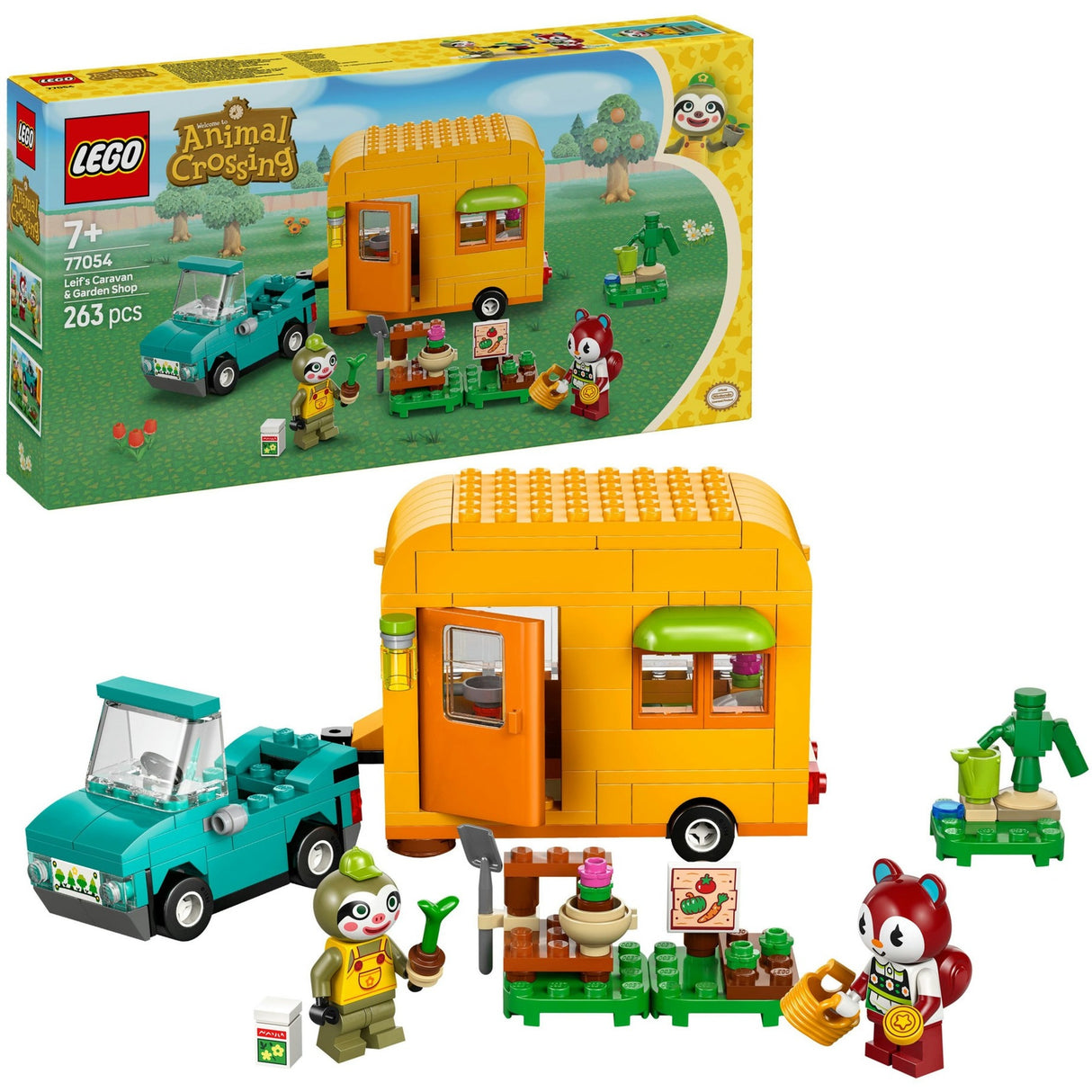 Lego animal traversant 77054 caravane et magasin de jardinage de Leifs