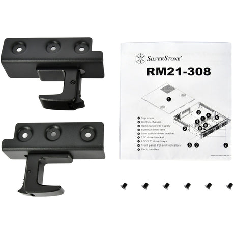 Boîtier rack Silverstone RM21-308 (noir | 1x USB-A 2.0 | 1x USB-A 3.2 (5 Gbit s))
