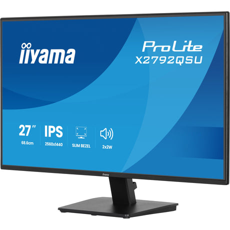 Moniteur Iiyama prolite x2792qsu-b1 27 (noir, HDMI, port d'affichage, 2x USB-A, USB-B, 120 Hz)