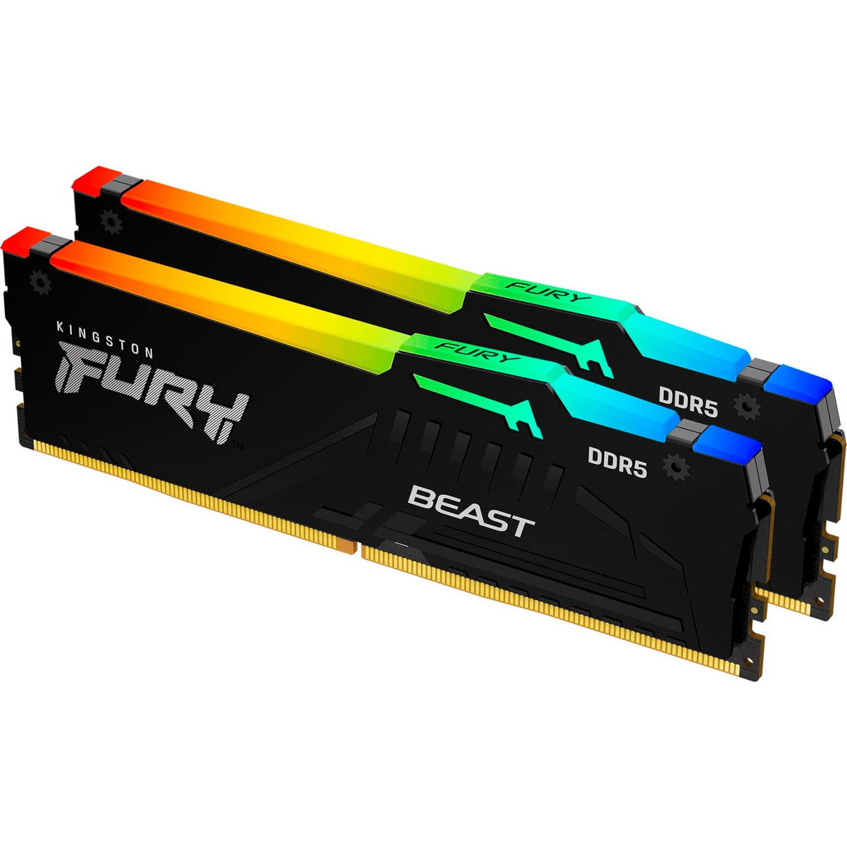 Kingston KF560C30BBEAK2-64 Technology Fury Beast DDR5 Kit ou 2, 64 Go, DIMM, 6000 MHz, CL30, RGB