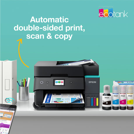 Imprimante jet d'encre tout-en-un Epson ecotank et-4950 (noir, fax, numérisation, copie, WiFi, incluant jusqu'à 3 ans d'encre)