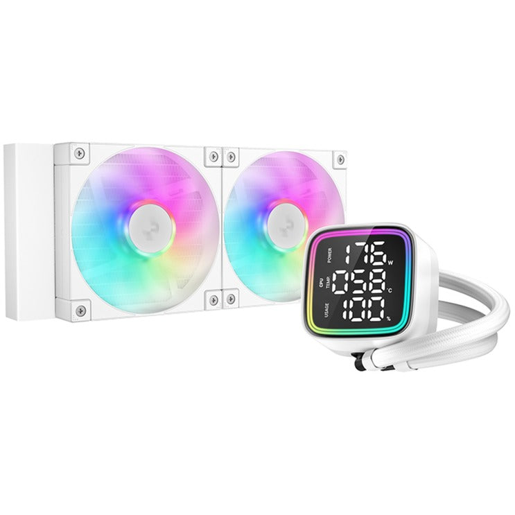 Refroidissement par eau Deepcool LD240 (blanc, connecteur de ventilateur PWM 4 broches)