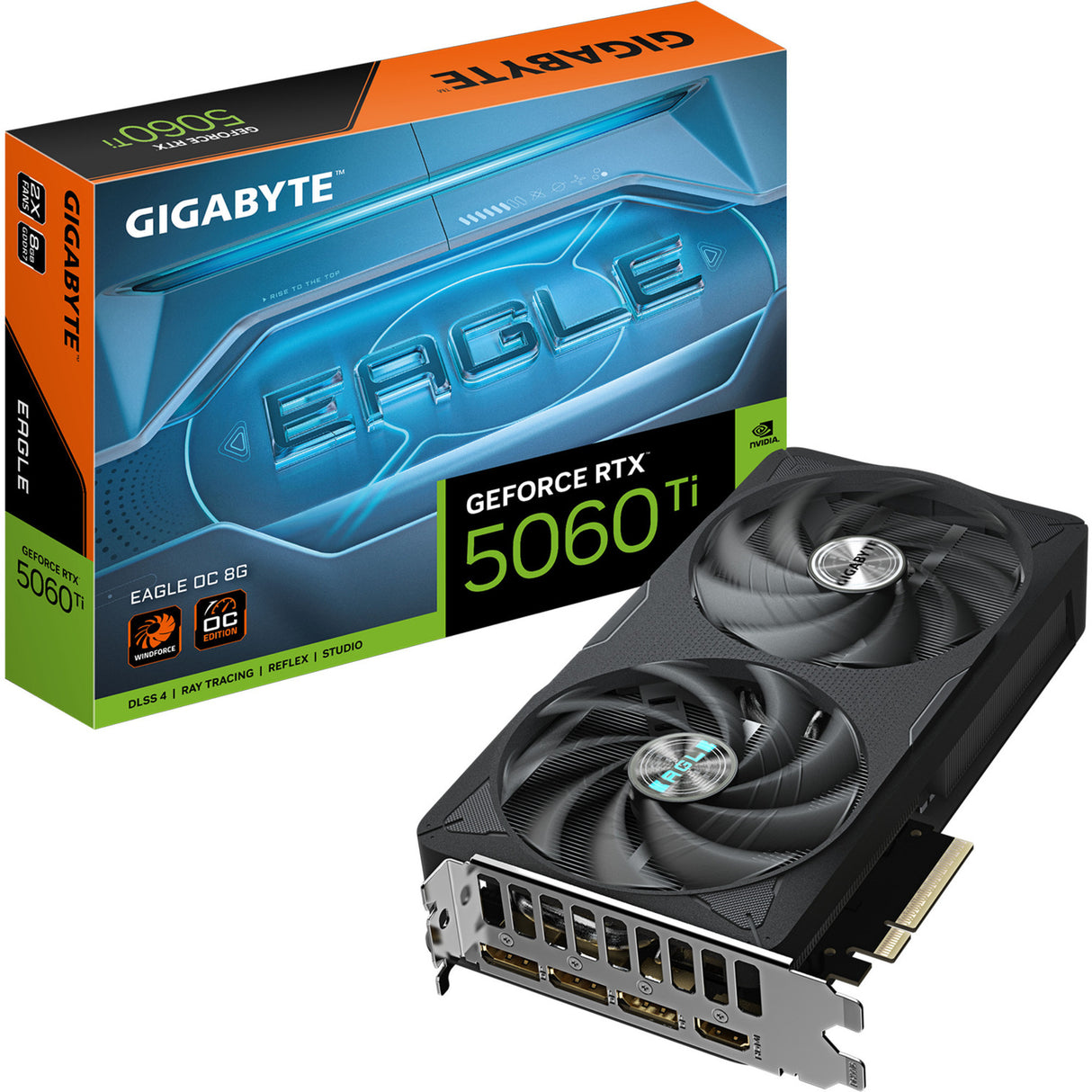 Carte graphique Gigabyte GeForce RTX 5060 Ti Eagle OC 8G (3x Display Port, 1x HDMI)