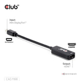 Adaptateur Club 3D Mini Displayport 1.4 vers HDMI 8K60Hz M-F (noir)