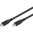 Goobay USB-C 4.0 > Câble USB-C (noir, 1 mètre)