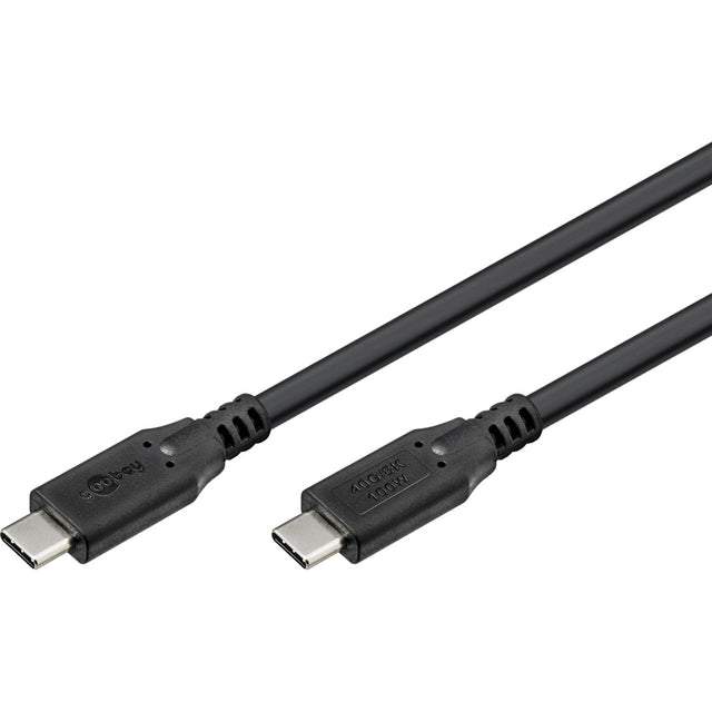 Goobay USB-C 4.0 > Câble USB-C (noir, 1 mètre)