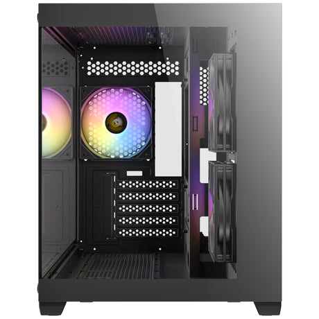 Boîtier mini tour Antec cx600m argb (noir | 3x usb-a | verre trempé)