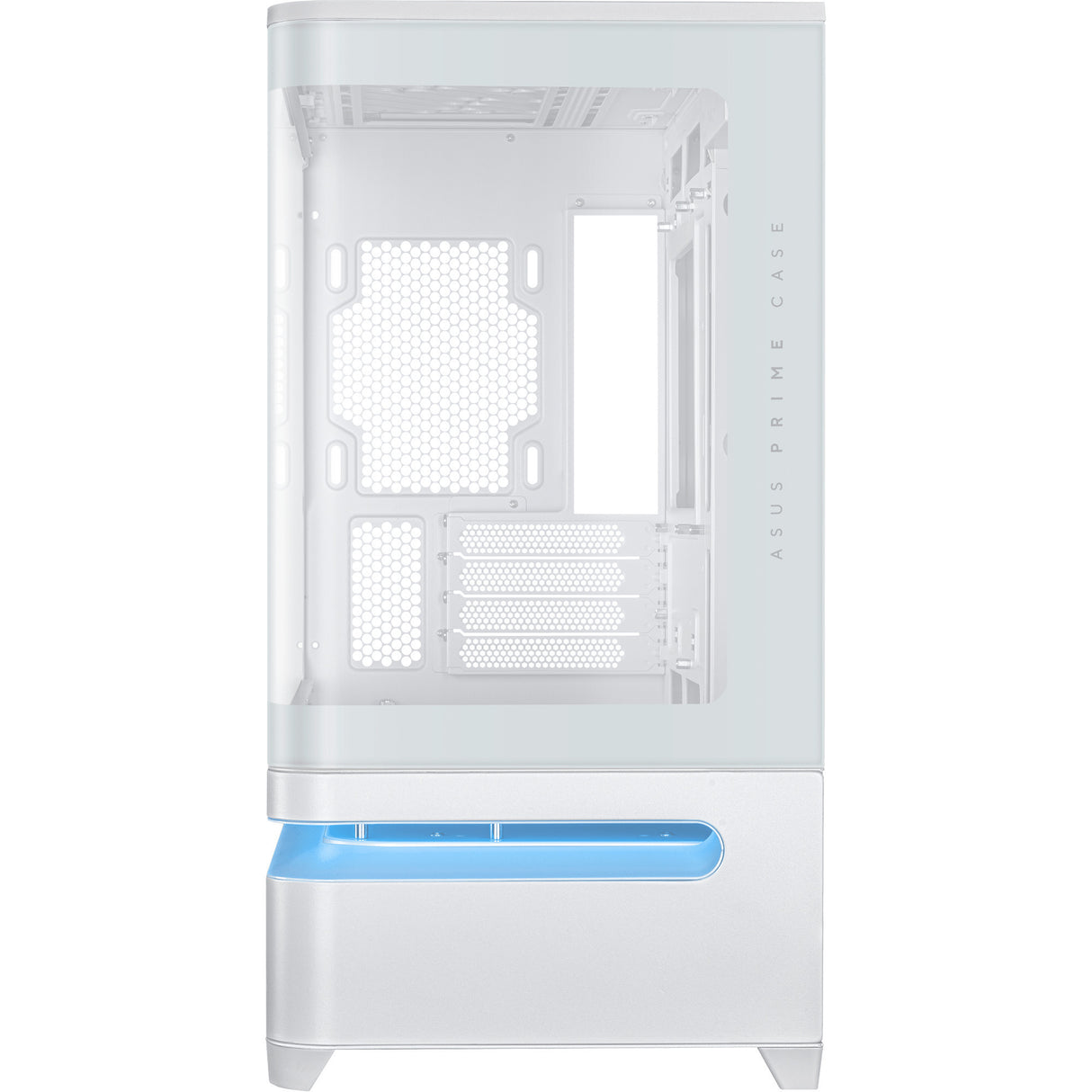 Boîtier tour midi Asus Prime Ap202 (blanc | 2x USB-A | 1x USB-C | RVB | Verre trempé)