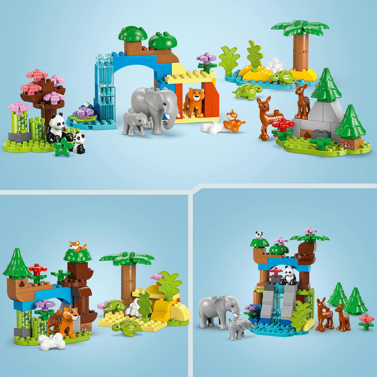 Lego duplo town 10446 familles 3 en 1 d'animaux sauvages