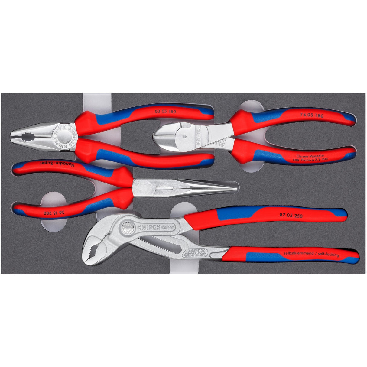 Knipex Knipex Seases Set Basic Chrom 00 20 01 V17
