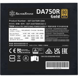 Alimentation modulaire Silverstone da750r gold 750 watts (noir, 4x pcie)