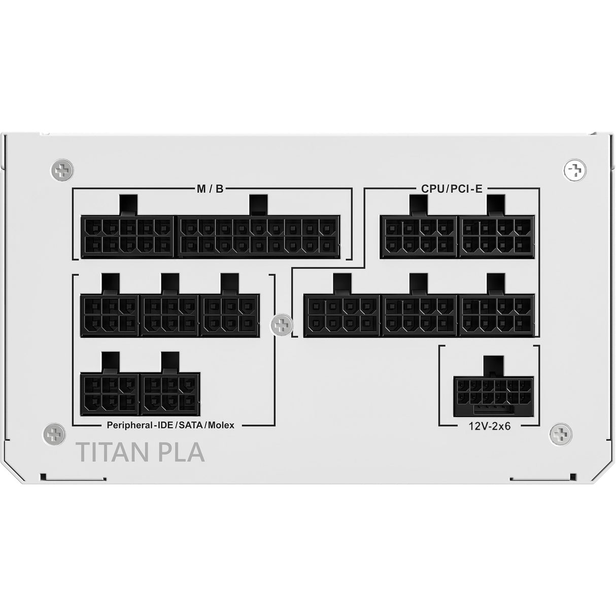 Alimentation modulaire Montech titan pla 1000 watts (blanc, 2x pcie)