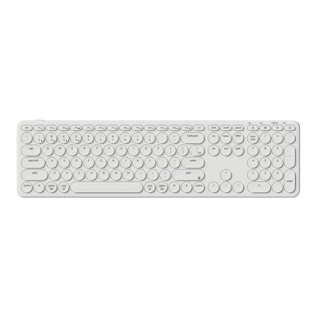 Clavier Keychron b5 pro-k8 (blanc, disposition américaine (QWERTY), commutateurs à ciseaux, 100 %, touches ABS, Bluetooth USB 2,4 GHz)