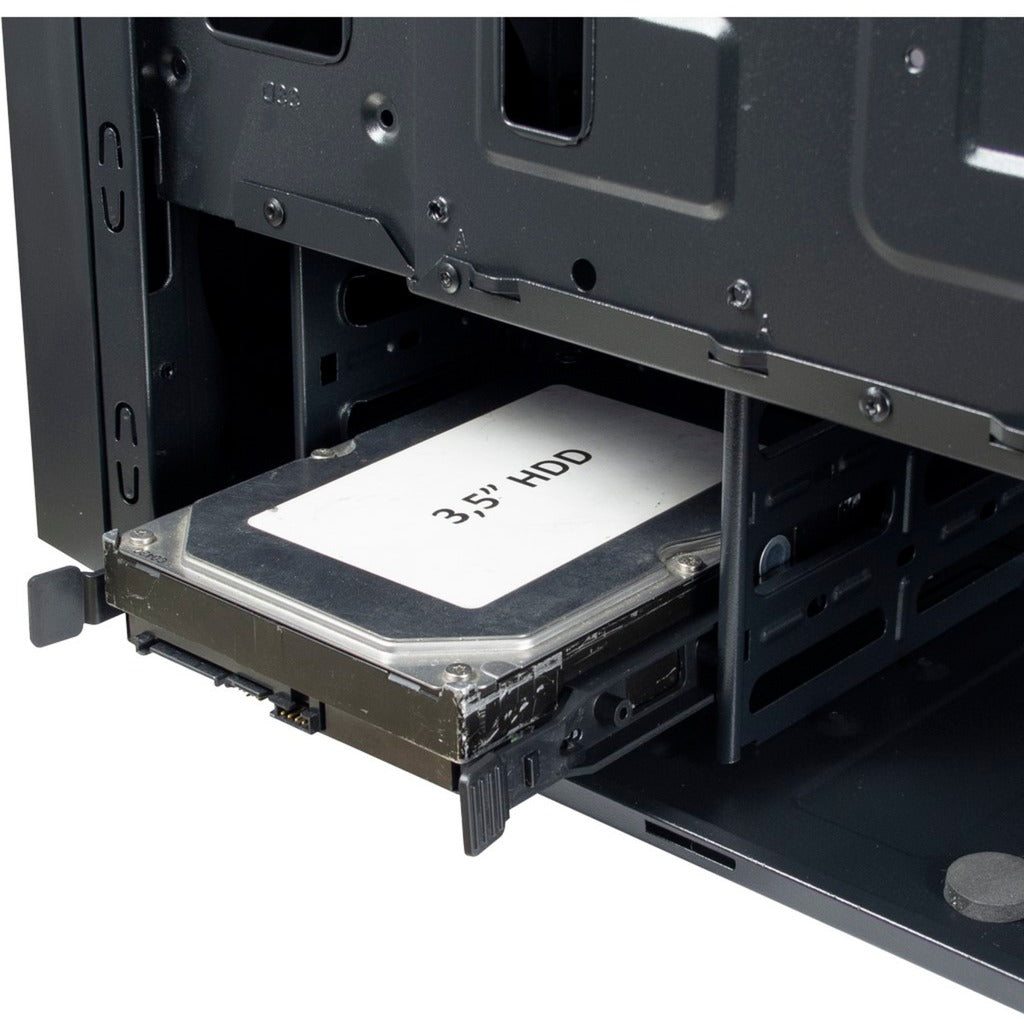 Boîtier tour midi Inter-tech T-11 Televen (noir | 3x USB-A | fenêtre)