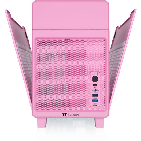 Thermaltake tr100 bubble pink mini tower behuizing (pink | 2x usb-a | 1x usb-c)