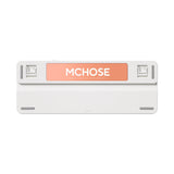 Mchose K99 Horizon Orange Hyacinth Clavier mécanique RVB sans fil avec joint d'étanchéité (blanc, disposition américaine (Qwerty), KTT Hyacinth, RVB, Hot Swap, Double-Shot PBT, sans fil | Bluetooth | USB-C)