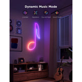 Bande LED néon blanche intelligente Govee 4m matière rgbic - extra flexible