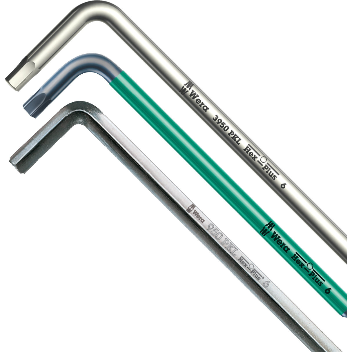 Wera jeu de clés allen 950 9 hex-plus 1 (chromé, 9 pièces, 1,5 mm à 10 mm)