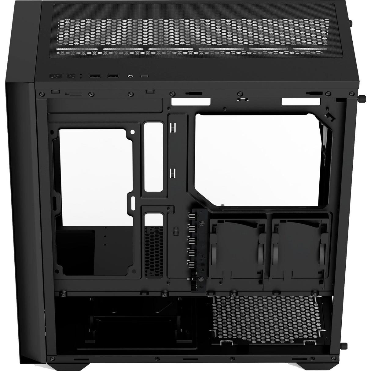Boîtier tour midi Aerocool b502a (noir | 2x USB-A | 1x USB-C | RVB)