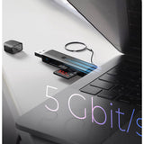 Icy box ib-cr203-cu3 lecteur de carte 3-en-1 (noir)
