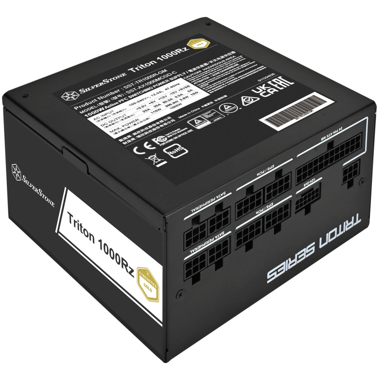 Alimentation modulaire Silverstone triton 1000rz 1000 watts (noir, 1x 12v-2x6, 4x pcie)