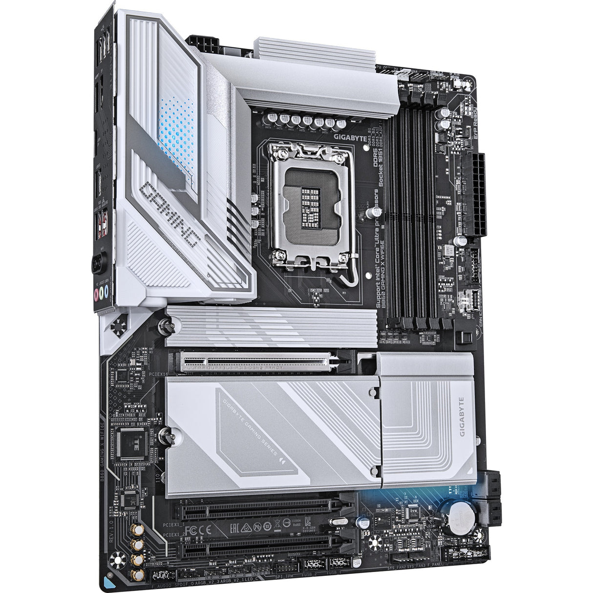 Gigabyte B860 Gaming x WiFi6e, ATX, LGA1851, Intel B860, 4x DDR5, 2,5 GBE, Wi-Fi 6e, USB4, USB-C