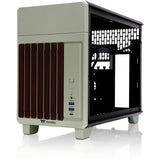 Thermaltake tr100 ws matcha green mini tower behuizing (lichtgroen | 2x usb-a | 1x usb-c)
