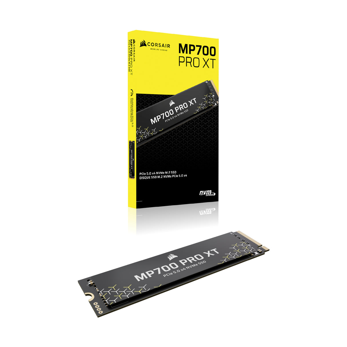 SSD Corsair MP700 Pro XT 1 To (noir, PCIe Gen5 x4 NVMe 2.0, M.2 2280, 3D TLC NAND)