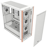 Thermaltake s370 ws snow midi tower behuizing (wit | 2x usb-a | 1x usb-c | tempered glass)