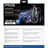 Casque de jeu supra-auriculaire Nacon rig 300 pro hs (noir, playstation 4, playstation 5, xbox, nintendo switch, pc)