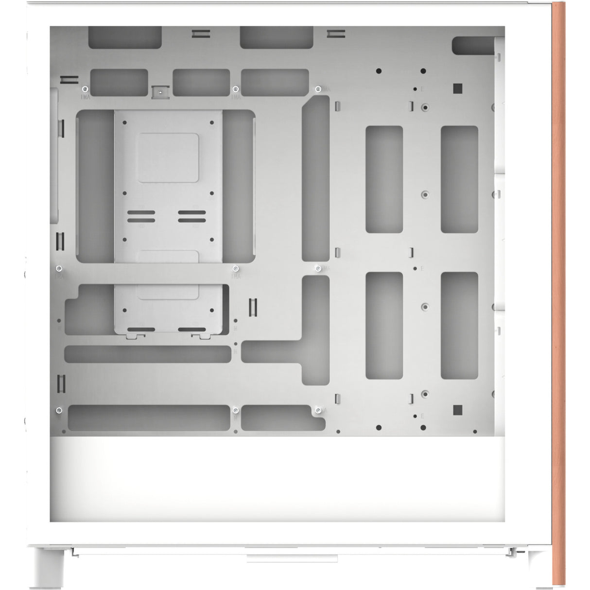 Thermaltake s370 ws snow midi tower behuizing (wit | 2x usb-a | 1x usb-c | tempered glass)