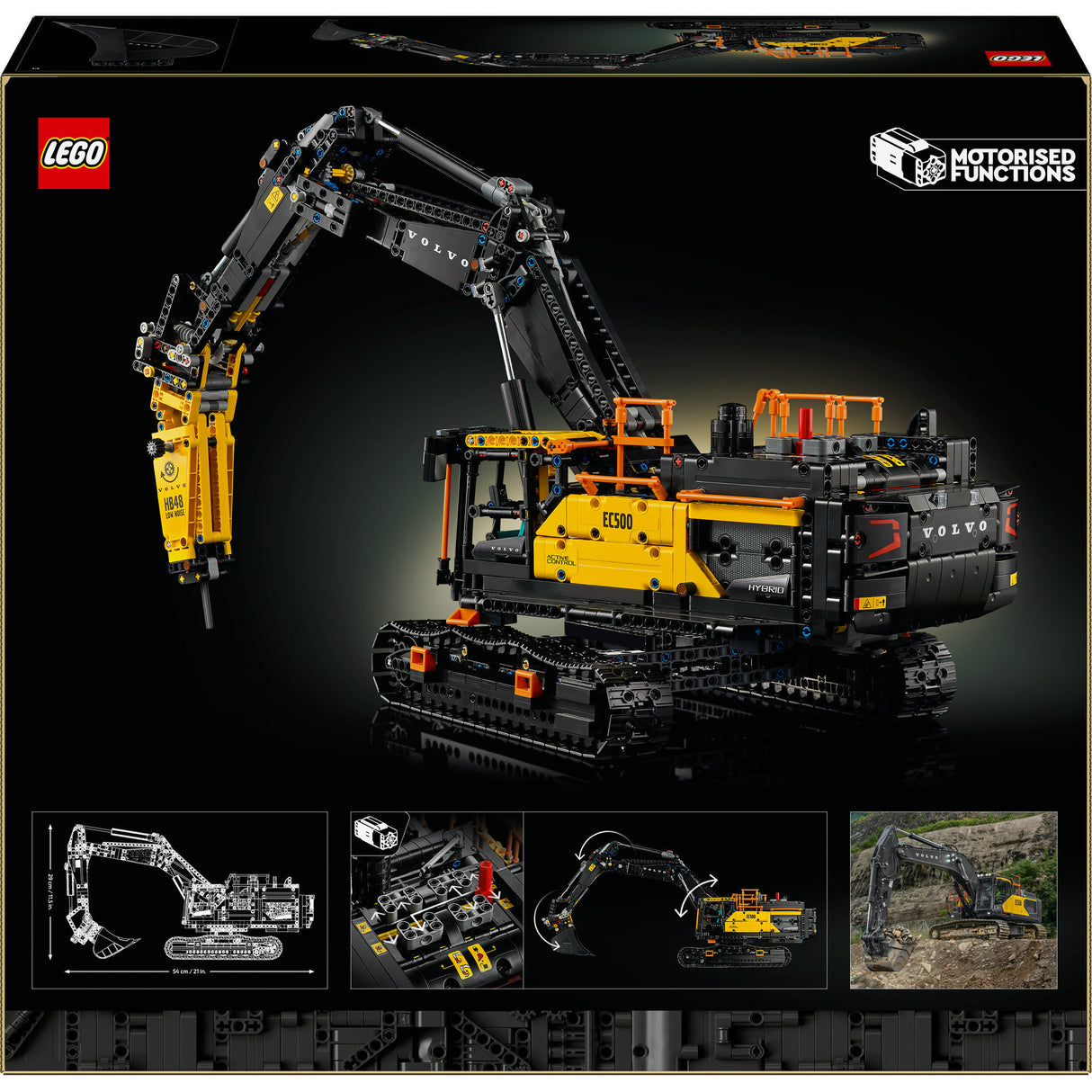 Lego Technic 42215 La pelle hybride Volvo EC500