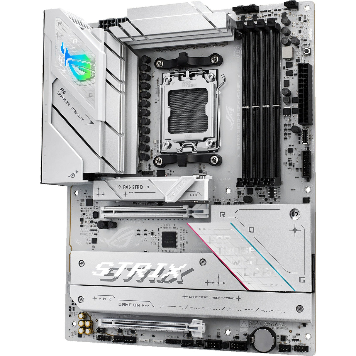 Carte mère Asus ROG Strix B850-A Gaming Wi-Fi Socket AM5 (blanc, 2,5 Go-LAN, Wi-Fi 7, BT, son, ATX)