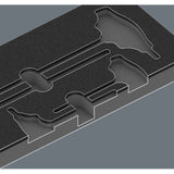 Wera 9712 insert en mousse avec jeu de tournevis Torx HF 1, 14 pièces (noir gris, dans insert en mousse pour chariot d'atelier)
