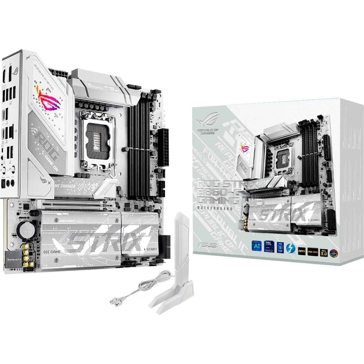 Carte mère Asus ROG Strix B860-G Gaming WiFi Socket 1851 (RAID, 2,5 Go-LAN, WiFi 7, BT, Son, µATX)