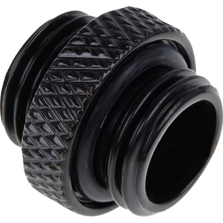 Alphacool eiszapfen double raccord g1 4 filetage extérieur vers g1 4 raccord fileté extérieur (noir, pour tuyaux souples (PVC, silicone, néoprène))