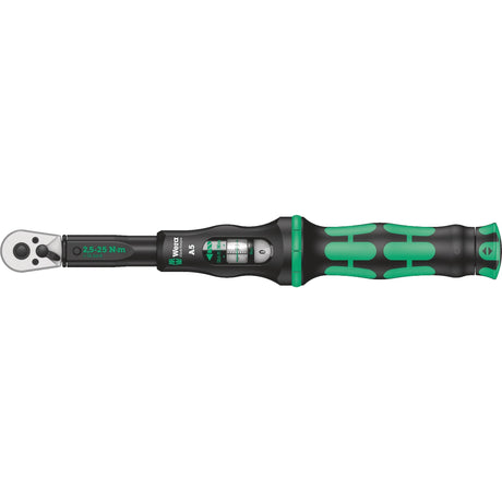Wera click-torque a 5 clé dynamométrique avec cliquet inverseur (noir vert)