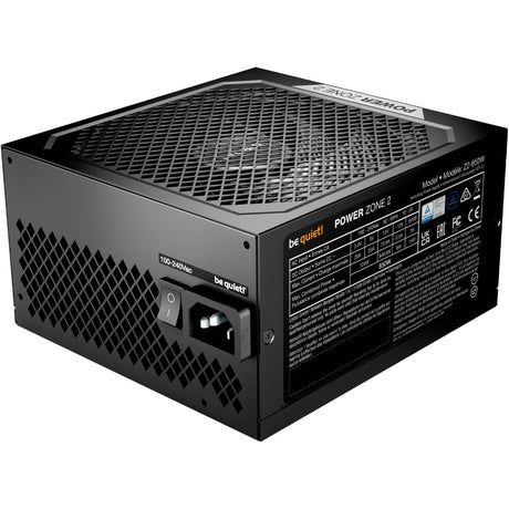 Soyez silencieux! Alimentation modulaire Power Zone 2 de 850 watts (noir, 1x 12v-2x6, 3x PCIe)