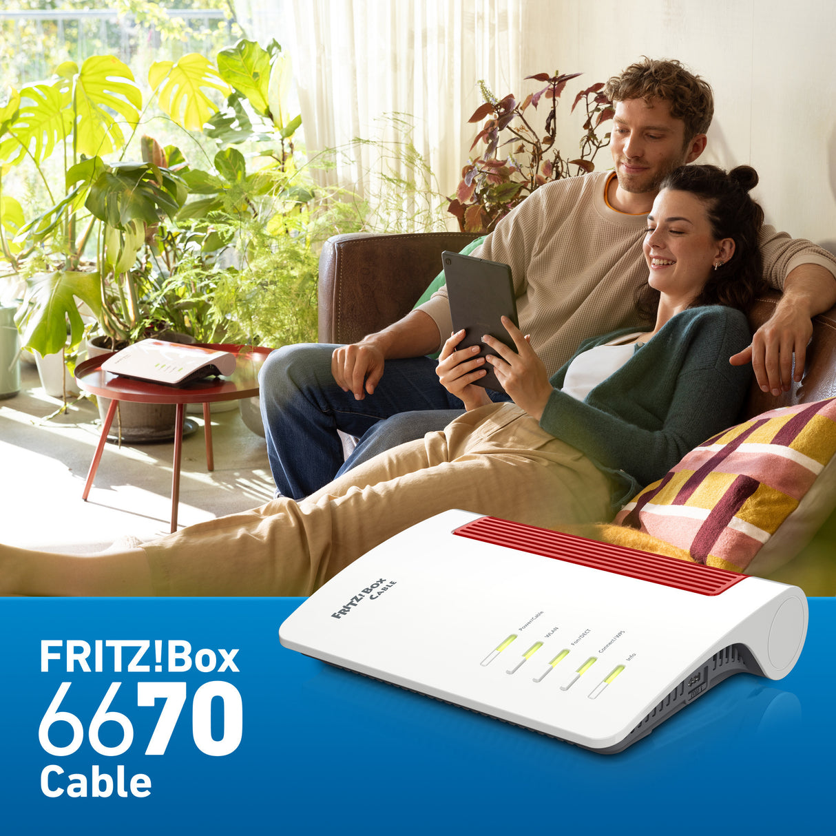 Fritz! Box 6670 routeur international édition câble (blanc rouge)