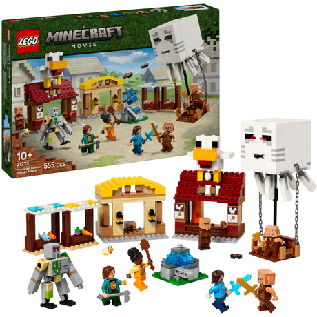 Lego Minecraft 21273 l'horrible attaque en ballon sur le village