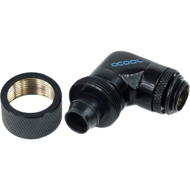 Alphacool 16 10 raccord à compression 90° rotatif g1 4 raccord (noir)