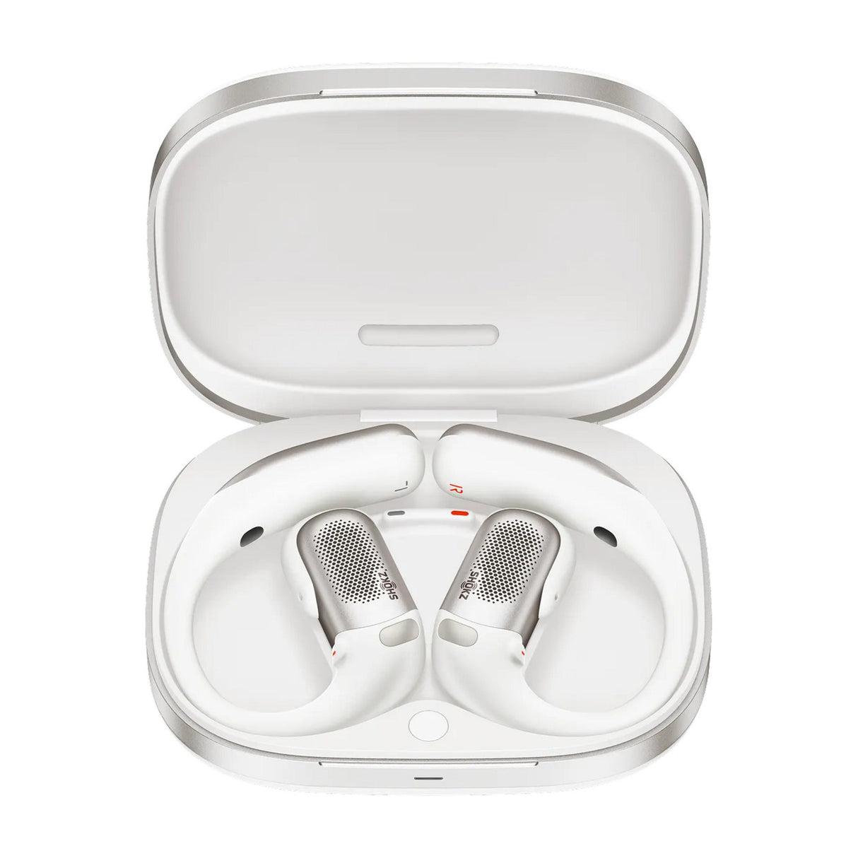 Shokz openfit pro open-ear hoofdtelefoon (wit)