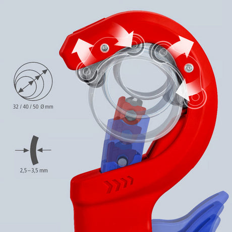 Coupe-tube Knipex dpt50 - 90 23 02 bk