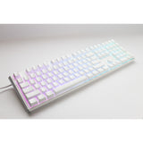 Clavier mécanique RVB blanc pur classique Ducky One 3 (blanc, disposition américaine (qwerty), cerise mx speed silver, 100 %, LED RVB, pbt double-shot, remplaçable à chaud, mécanique charlatan)