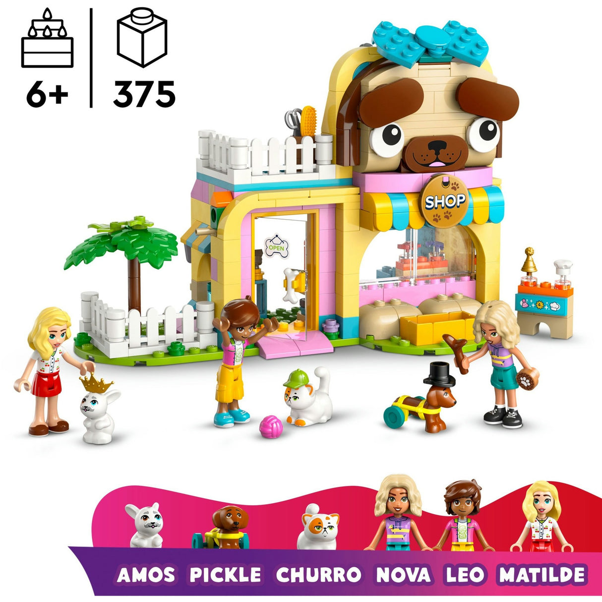 Magasin Lego Friends avec accessoires pour animaux - 42650