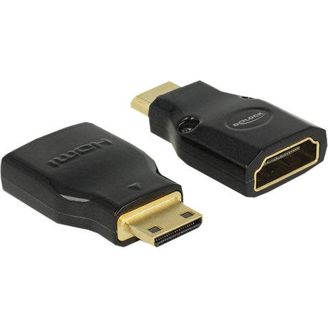 Delock adaptateur mini HDMI C mâle vers HDMI A femelle (noir)